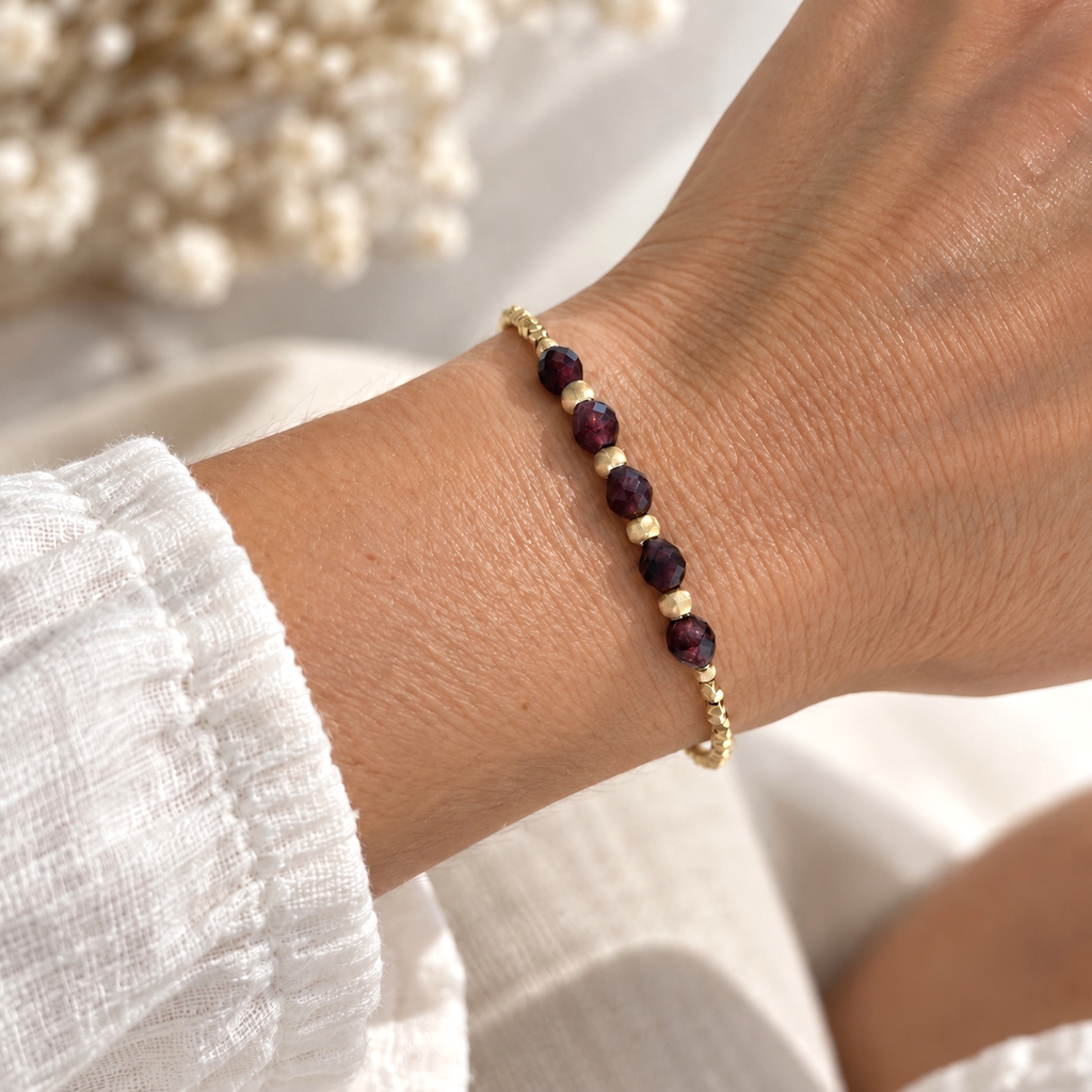 Bracelet Alya - Grenat