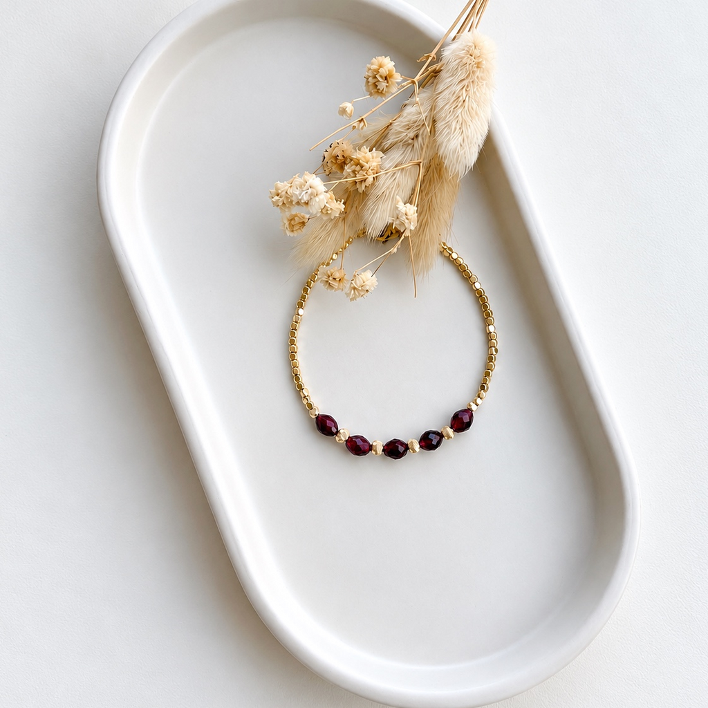 Bracelet Alya - Grenat