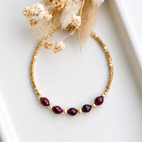 Bracelet Alya - Grenat