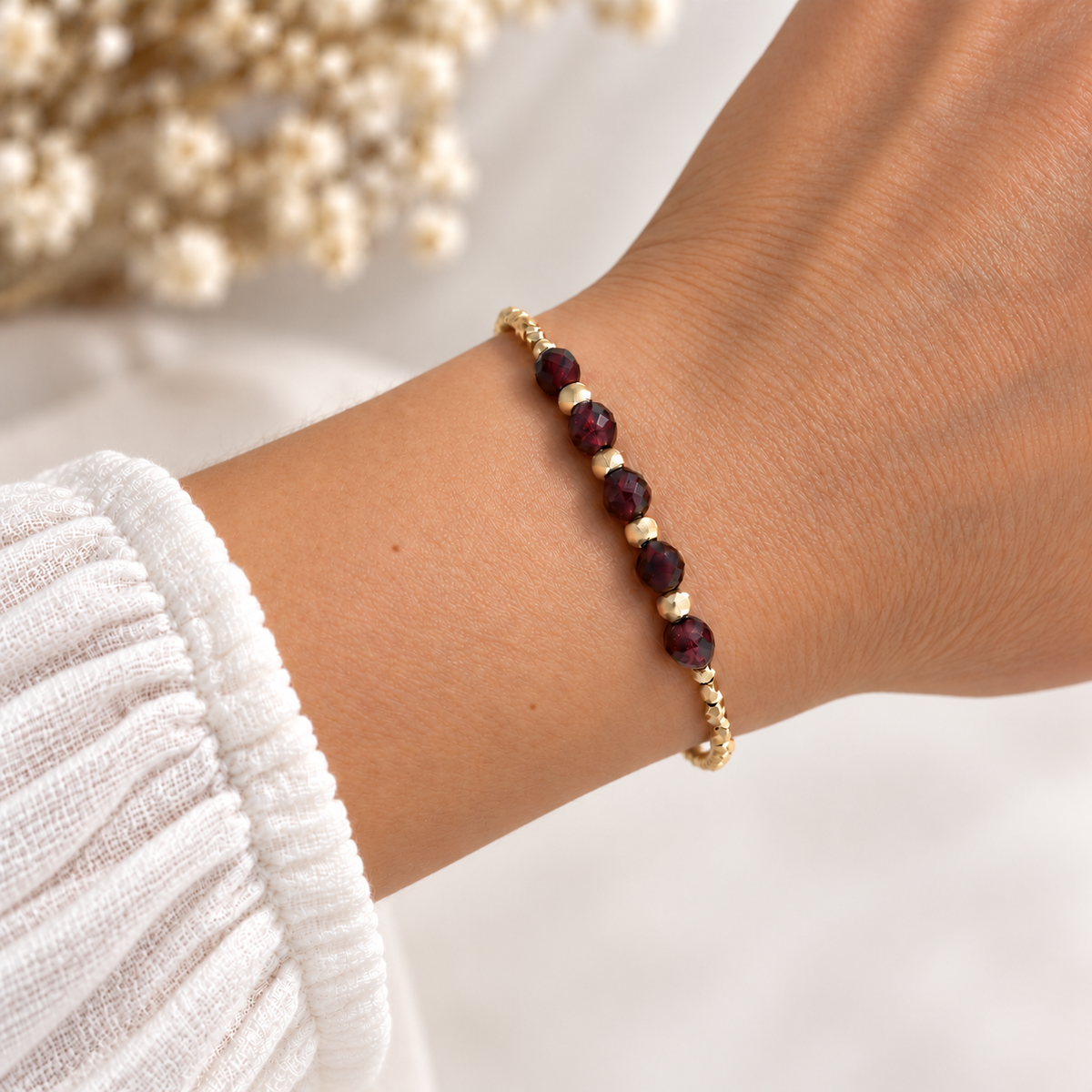 Bracelet Alya - Grenat