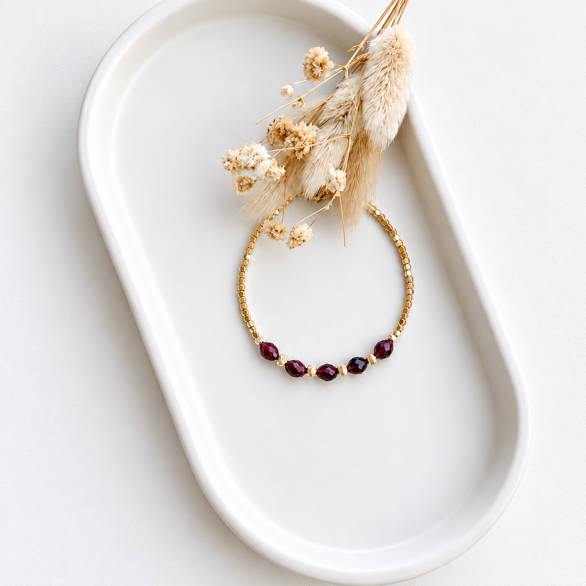 Bracelet Alya - Grenat