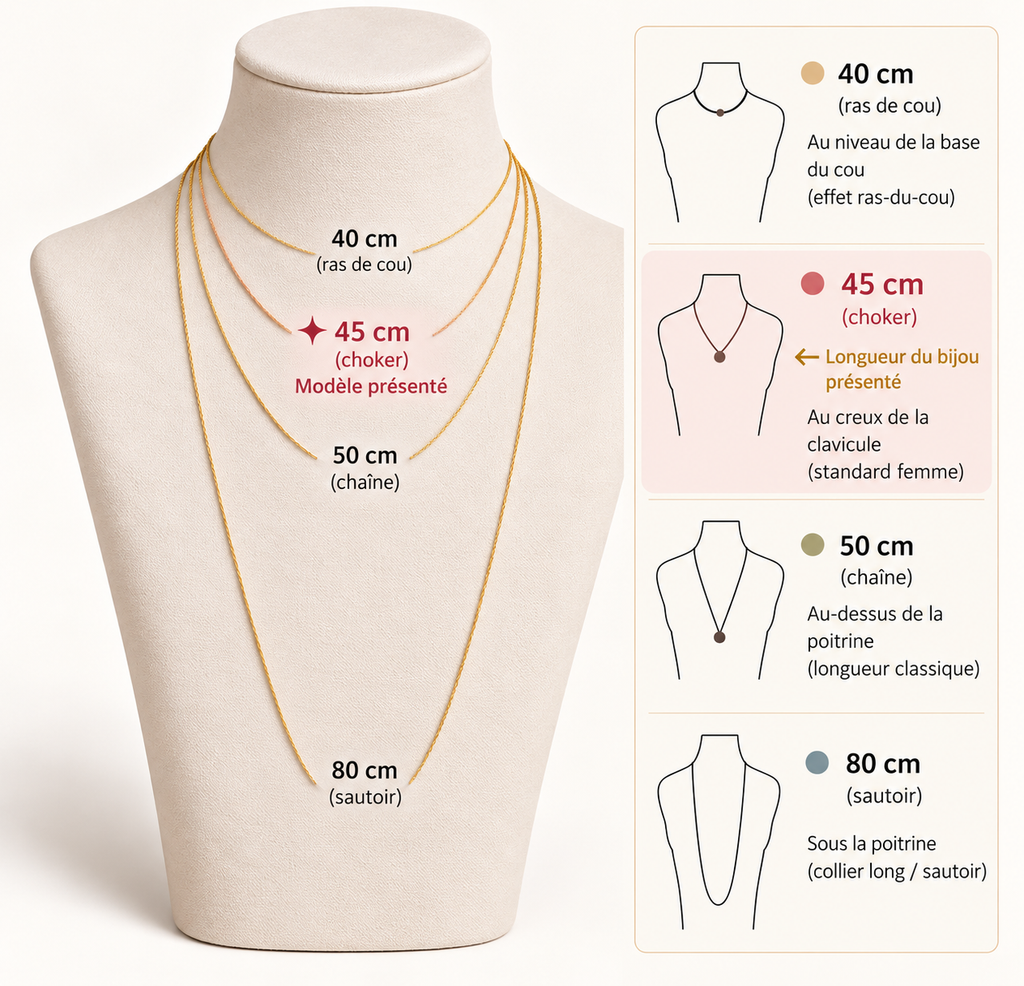 Collier Eva - Quartz fraise