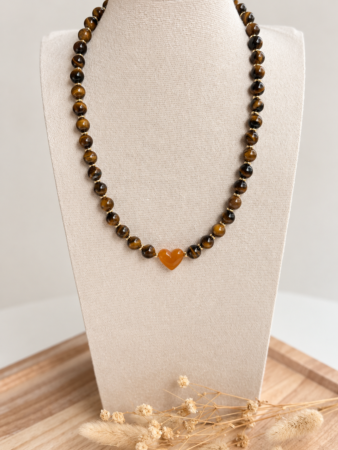 Collier Eva - Oeil de tigre