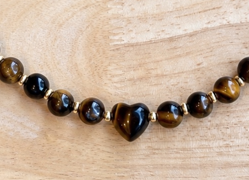 Collier Eva - Oeil de tigre