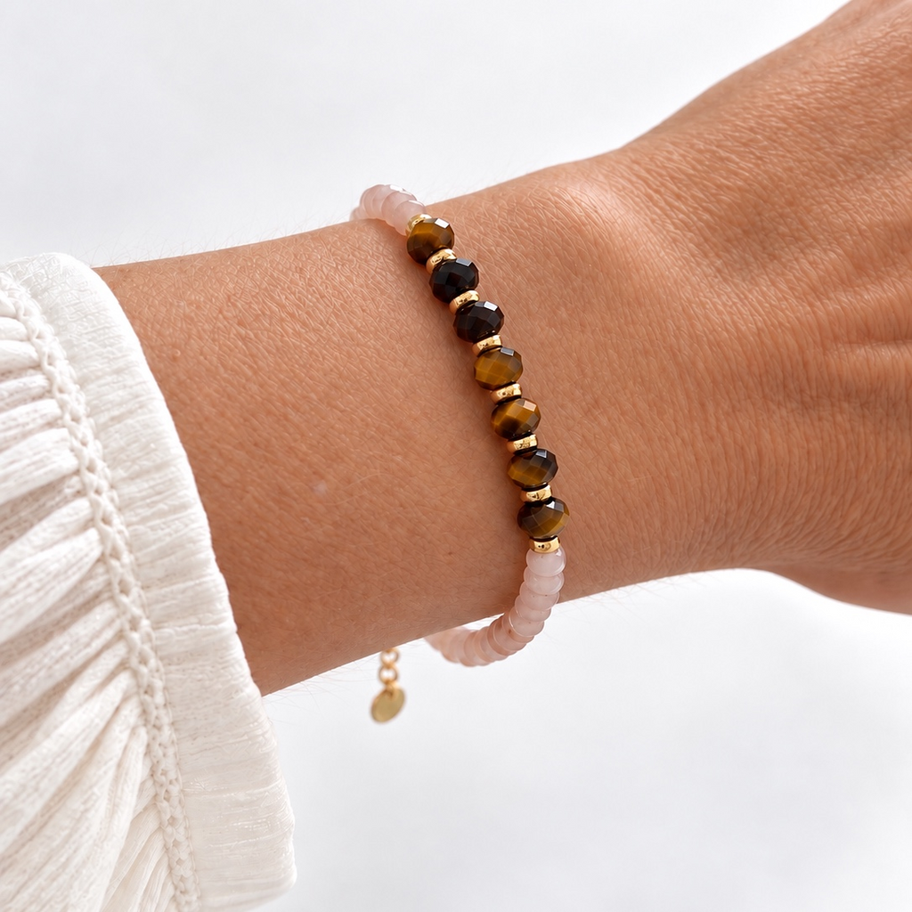 Bracelet Livia - Quartz rose