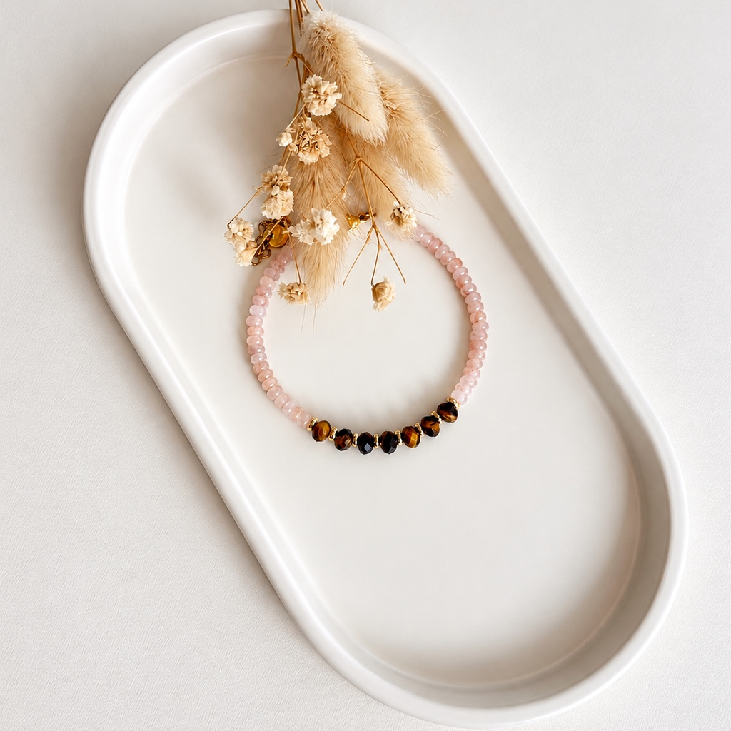 Bracelet Livia - Quartz rose