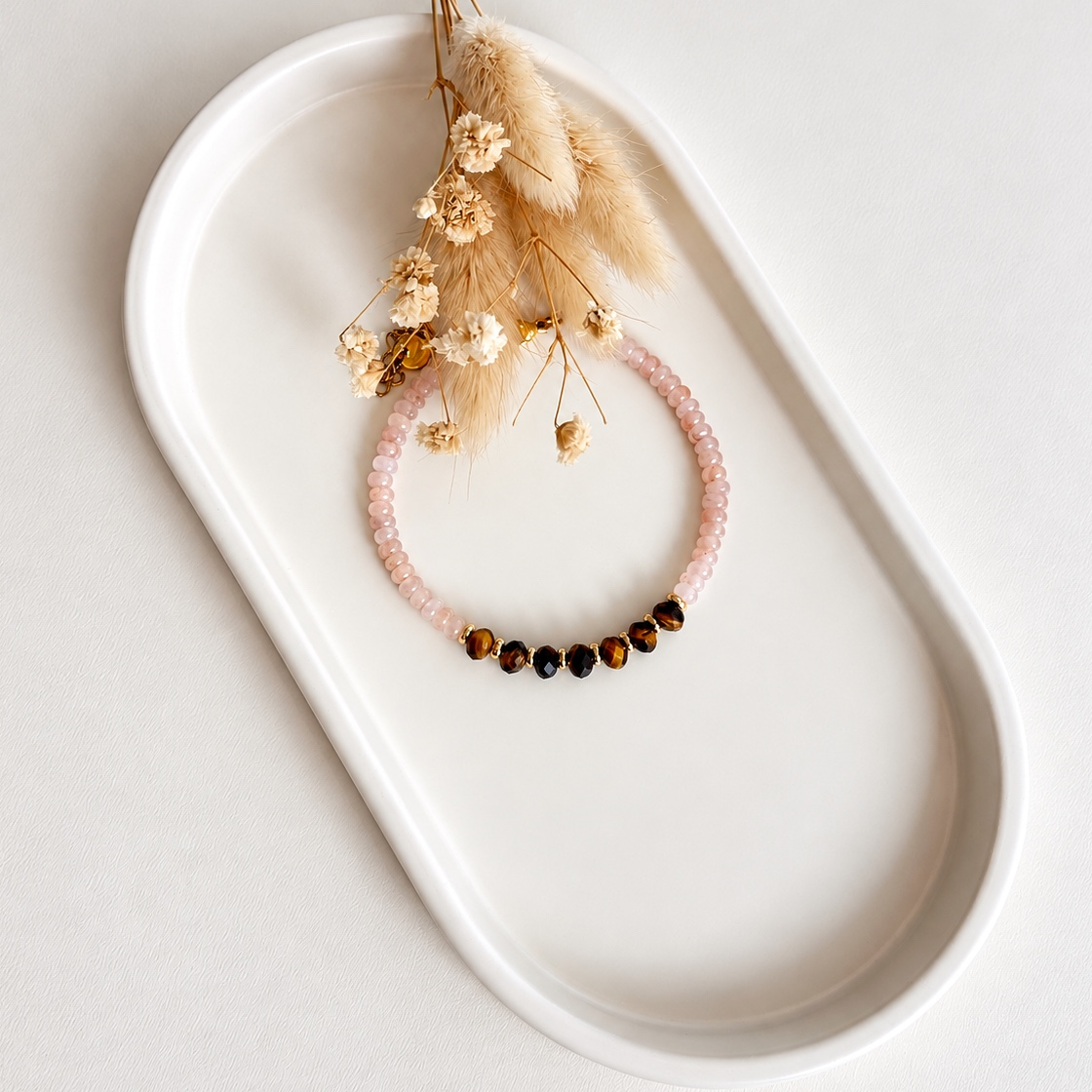 Bracelet Livia - Quartz rose