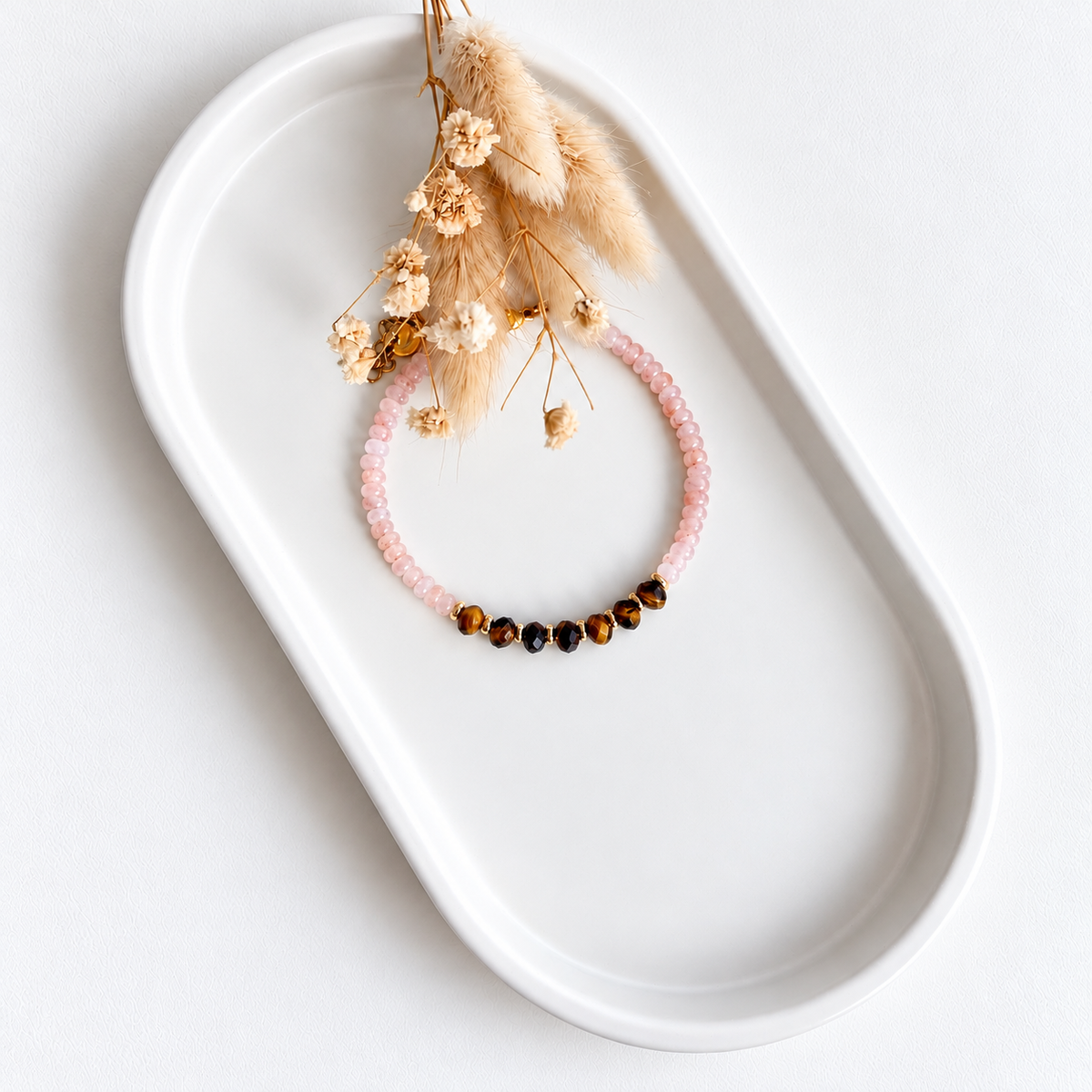 Bracelet Livia - Quartz rose