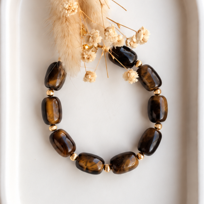 Bracelet Sienna - Oeil de tigre