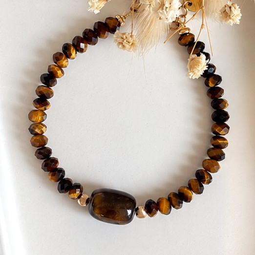Bracelet Zora - Oeil de tigre